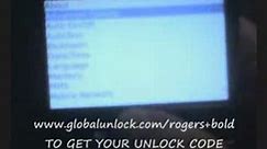 Rogers Blackberry Bold Unlock - globalunlock.com