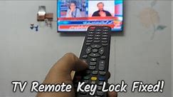 How To Fix Any TV Remote Not Working | How To Unlock TV Remote Button Lock | Reset A Remote Control