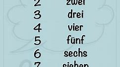 Die Zahlen von 0 - 10 #learngerman #german #germanlanguagelearning