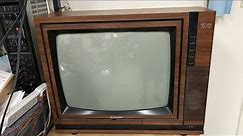 Servicing a 1985 Hitachi CT-1955 Color tv with multiple failures. FIXED!