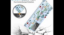 for Galaxy S8 Samsung S8 SM-G9500 Case Clear Floral Flower Pattern Soft TPU Shockproof Bumper Anti-Scratch Protective Phone Cover for Samsung Galaxy S8 (Lush Flora)