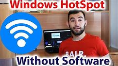 How to turn your Windows laptop into a WiFI HotSpot