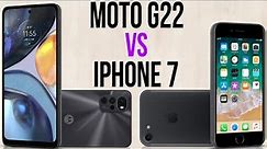 Moto G22 vs iPhone 7 (Comparativo)