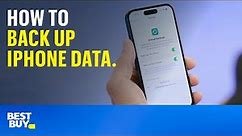 How to back up iPhone data. Tech Tips from Best Buy.