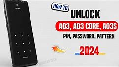 Galaxy A03/A03s/Core: Forgot Password? Bypass screen lock and unlock FRP without using a computer.