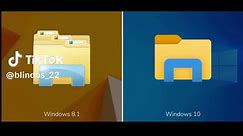 Windows 8.1 v. Windows 10 Icon Comparison. | #fyp #fypシ #ForYou #Microsoft #Windows #Win8 #Win10 #Nostalgia #Viral
