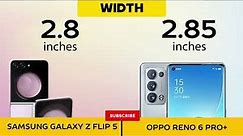 Samsung Galaxy Z Flip 5 VS Oppo Reno 6 Pro Plus - Full Comparison ⚡Which one is Best