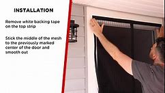 Magic Mesh Elite- More Durable Magnetic Screen Door, Reinforced Seam, Strong & Hidden Magnets- Keeps Bugs Out, Fits Single Doors up to 39"x83"