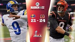 Madden Super Bowl predictions 2022: Video game projects Bengals vs. Rams to come down to last play | Sporting News