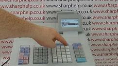 How to operate the Sharp XE-A307 / XE-A407 / XE-A507 Cash Register