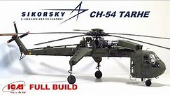 BUILDING ICM CH 54 TARHE SCALE HELICOPTER MODEL KIT - WITH FULL BUILD PHASES