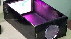 Making HD Film Projector using Smartphone & Shoe Box at Home