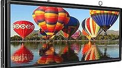 Outdoor P6 Full Color LED Sign, 40''x18'' Support Scrolling Text LED Advertising Screen Use WiFi and Usb Programmable Image Video LED Display Board