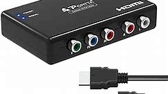 Portta Component to HDMI Converter with HDMI Cable, RGB to HDMI Adapter, 5 RCA YPbPr to HDMI Video Converter, Support 1080p 60Hz for PS2 PS3 Xbox 360