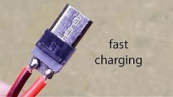 Rebuild Micro USB cable fast charging at home