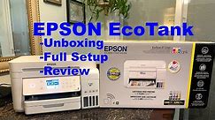 Unboxing + How To Set Up EPSON ECOTANK ET-3760 & ET-4760- STEP BY STEP + Printer Testing & Review