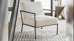 Signature Design by Ashley Ryandale Modern Accent Chair, Linen