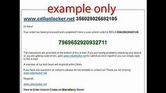 INSTANTLY Unlock all Blackberry phones by Unlock Code