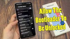 Samsung Galaxy A13: How to Allow The Bootloader To Be Unlocked