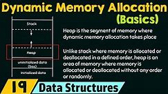 Basics of Dynamic Memory Allocation