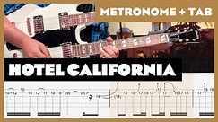 The Eagles - Hotel California - Guitar Tab | Metronome | No Audio | Lesson