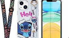 Oiluoyu Kawaii Cartoon Cute Case Compatible with iPhone 7 case Cute Kawaii with Grip Stand Silicone Phone Case for Women Girls