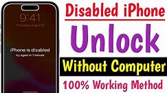 Disabled iPhone Unlock Without Computer | How To Unlock Disabled iPhone
