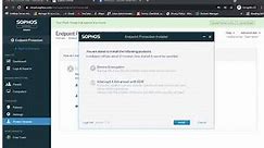 Sophos Central Endpoint Protection installation