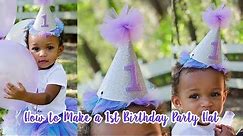 DIY Birthday Party Hat With Free Hat Template | Simply Dovie