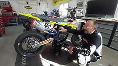 how to set the rear suspension on a supermoto bike