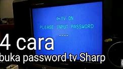 Empat cara buka kunci password TV SHARP