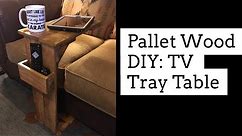 Pallet Wood DIY: TV Tray Table