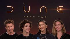 'Dune: Part Two' stars Timothée Chalamet and Zendaya discuss their physical transformations and learning the Fremen language