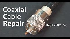 Coaxial Cable Repair - How to Fix Shielded Cable