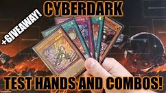HOW TO PLAY A CYBERDARK DECK! TEST HANDS AND COMBOS! (DECEMBER 2021) YUGIOH! GIVEAWAY!