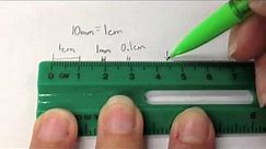 using a metric ruler