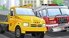 Learn Colors Emergency Car Compilation w Red Fire Truck Cars Cartoon for Kids & Kids Animation