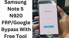 Samsung Note 5 FRP/Google Bypass With Free Tool - samsung note 5 frp bypass - n920t frp bypass