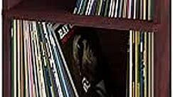 Way Basics Vinyl Record Storage - 2 Tier Book Shelf Turntable Stand (Fits 170 Albums)