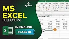 Microsoft Excel Full Tutorial | Part - 01 | English | Free | Sikkhon