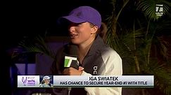 INTERVIEW: I. Swiatek; WTA Finals RR Win