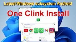 how to install android apps in windows 11 in one click | Latest Version | 100% Working
