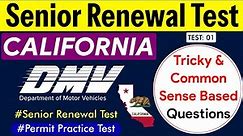 California DMV Senior Renewal Test 2024 | DMV Written Test 2024 #californiadmvtest