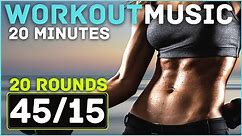HIIT Workout Timer With Music // 45/15 HIIT Timer // 20 Minutes HIIT Workout