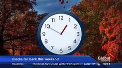 Clocks fall back this weekend as Daylight Savings Time ends