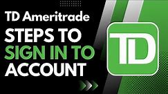 How to Login TD Ameritrade !