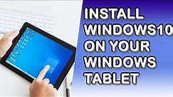 How to Install Windows 10 On Windows 8 Tablet || Windows 10 On Dell Tablet || Windows 10 On HP Tab