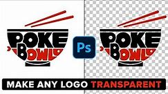 How To Make Logo Background Transparent in Photoshop!