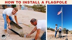 How To Install a Flagpole THE RIGHT WAY | Modern Builds