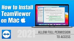 How to Install TeamViewer on Mac with Full Permission 2021 [FIXED]